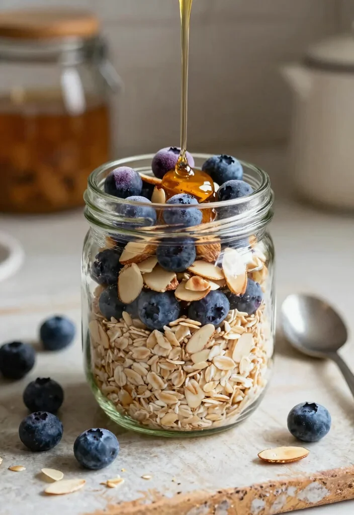 10 Healthy Frozen Blueberry Recipes for Easy Antioxidant Boosts 89 10 Healthy Frozen Blueberry Recipes for Easy Antioxidant Boosts 9. Blueberry Almond Overnight Oats 0