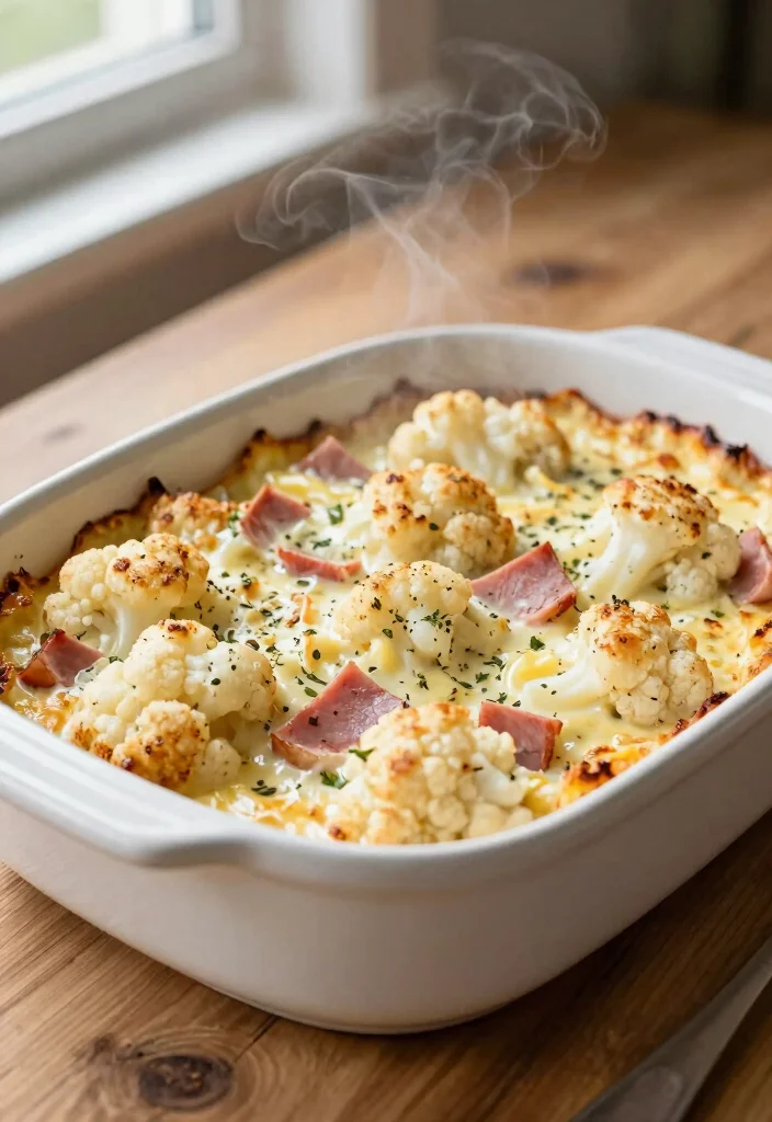 10 Keto Ham Casserole Recipes for Comfort Style Low Carb Meals 2. Creamy Cauliflower Ham Bake 0