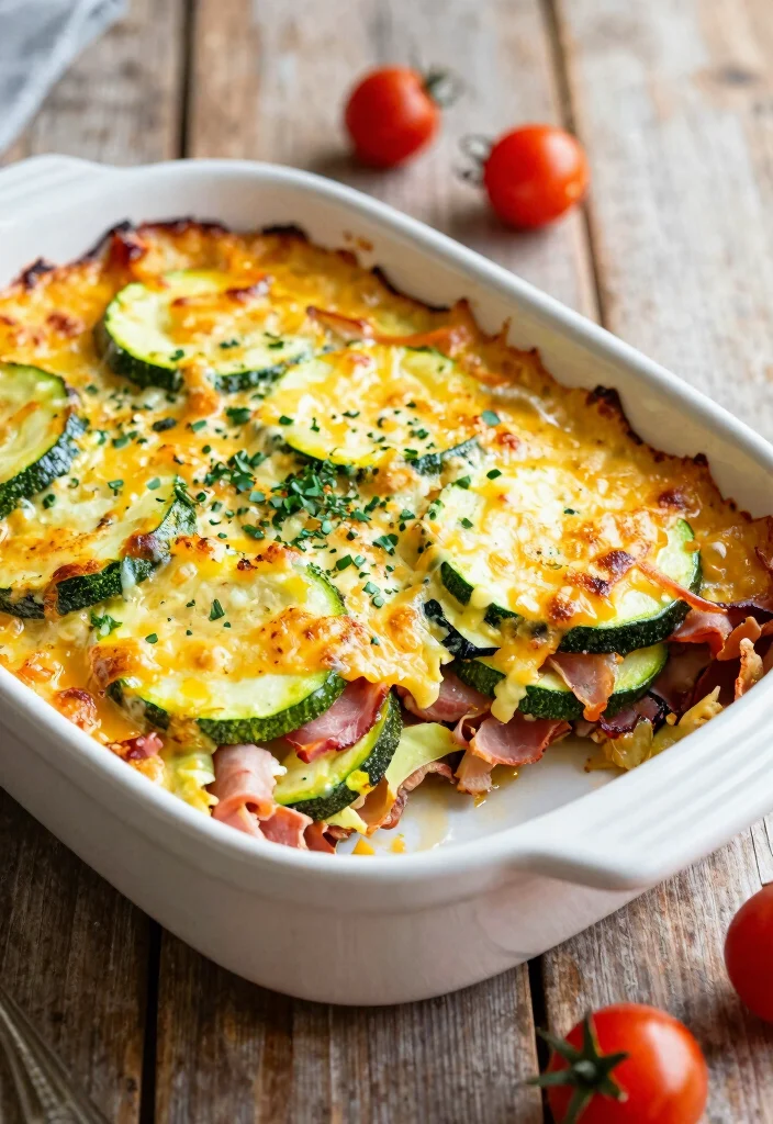 10 Keto Ham Casserole Recipes for Comfort Style Low Carb Meals 4. Zucchini and Ham Casserole 0