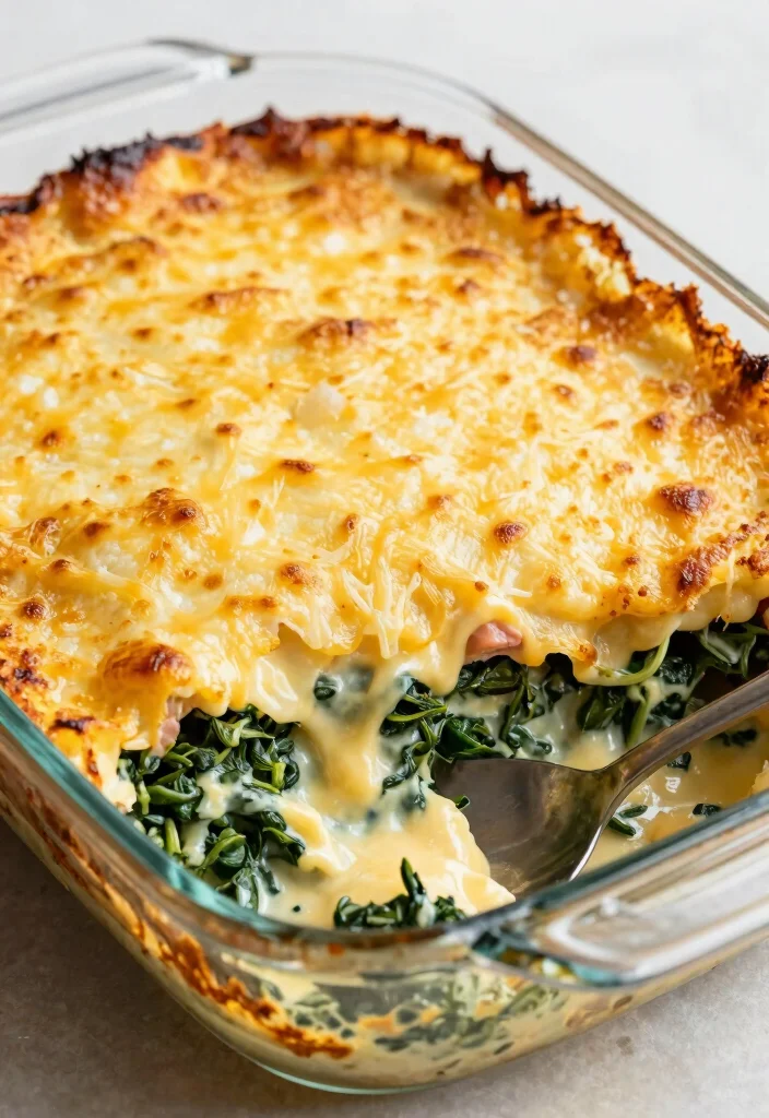 10 Keto Ham Casserole Recipes for Comfort Style Low Carb Meals 7. Ham and Cheese Casserole with Creamy Spinach 0