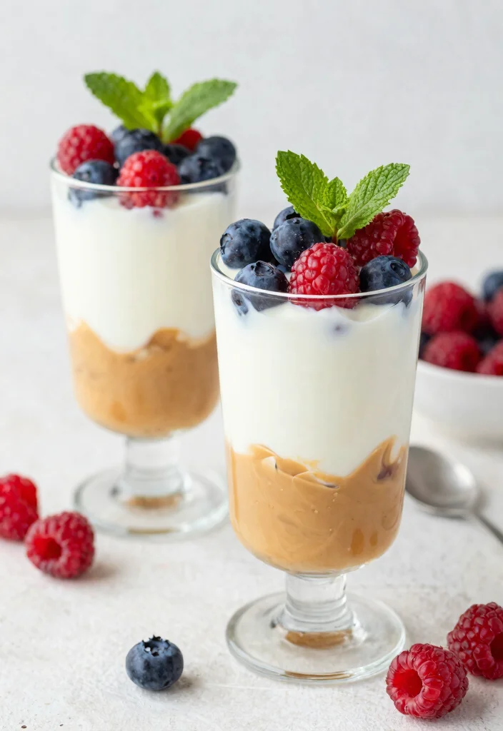 10 Keto PB Fit Recipes for Sweet Protein Packed Treats 10. Peanut Butter Berry Parfait 0