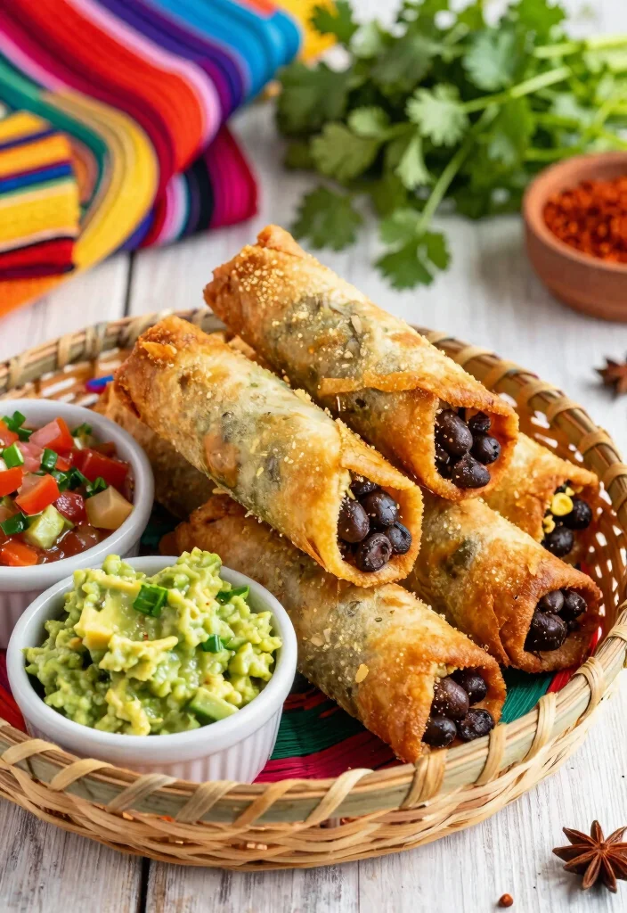 10 Vegan Egg Roll Recipes for Crispy Plant Based Snacks 3. Southwest Black Bean Egg Rolls 0