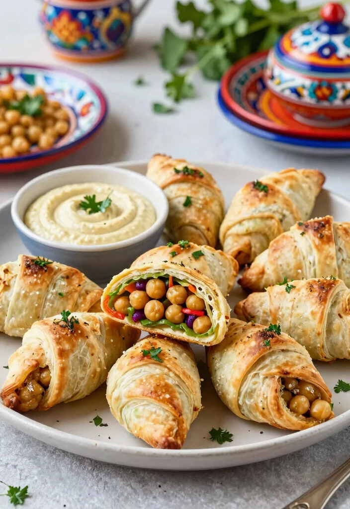 10 Vegetarian Crescent Roll Recipes for Easy Savory Bakes 67 10 Vegetarian Crescent Roll Recipes for Easy Savory Bakes 7. Mediterranean Chickpea Crescent Rolls 0