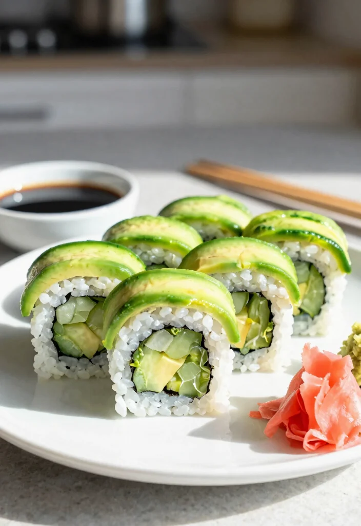 10 Vegetarian Fish Style Recipes for Plant Based Seafood Lovers 2. Vegan Sushi Rolls with Cucumber and Avocado 0