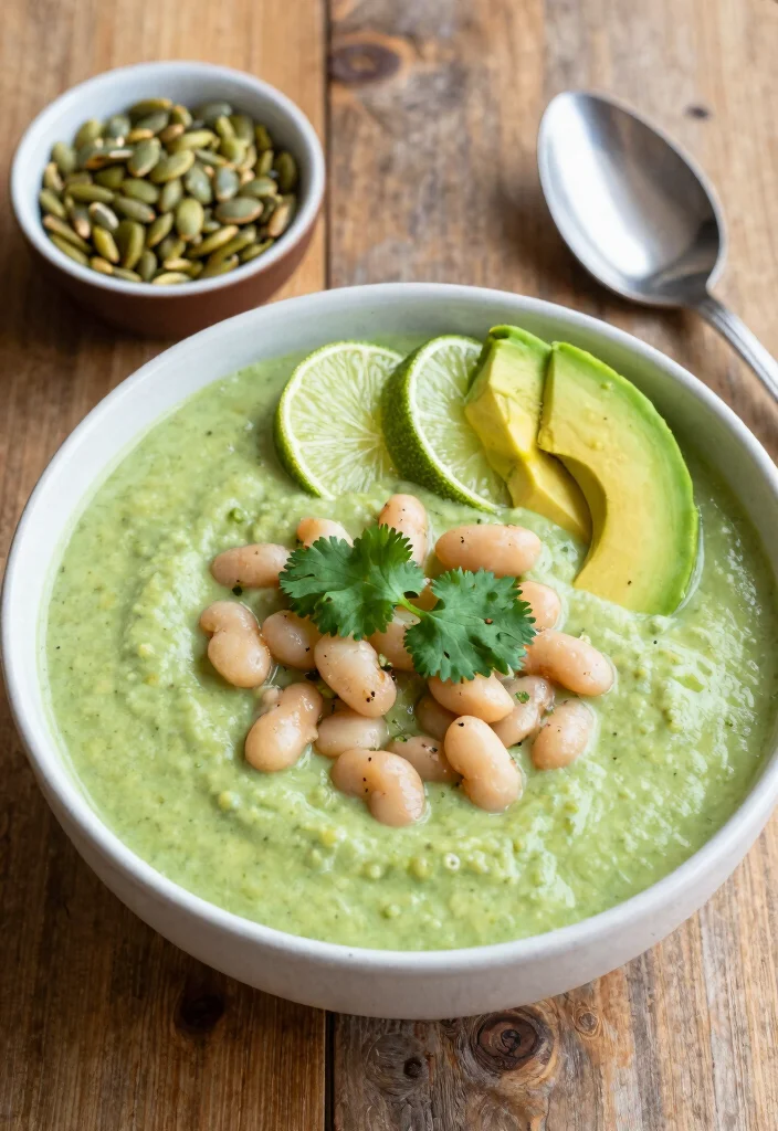 10 Whole30 Vegan Style Recipes for Clean Plant Based Eating 1. Creamy Avocado and White Bean Soup 0