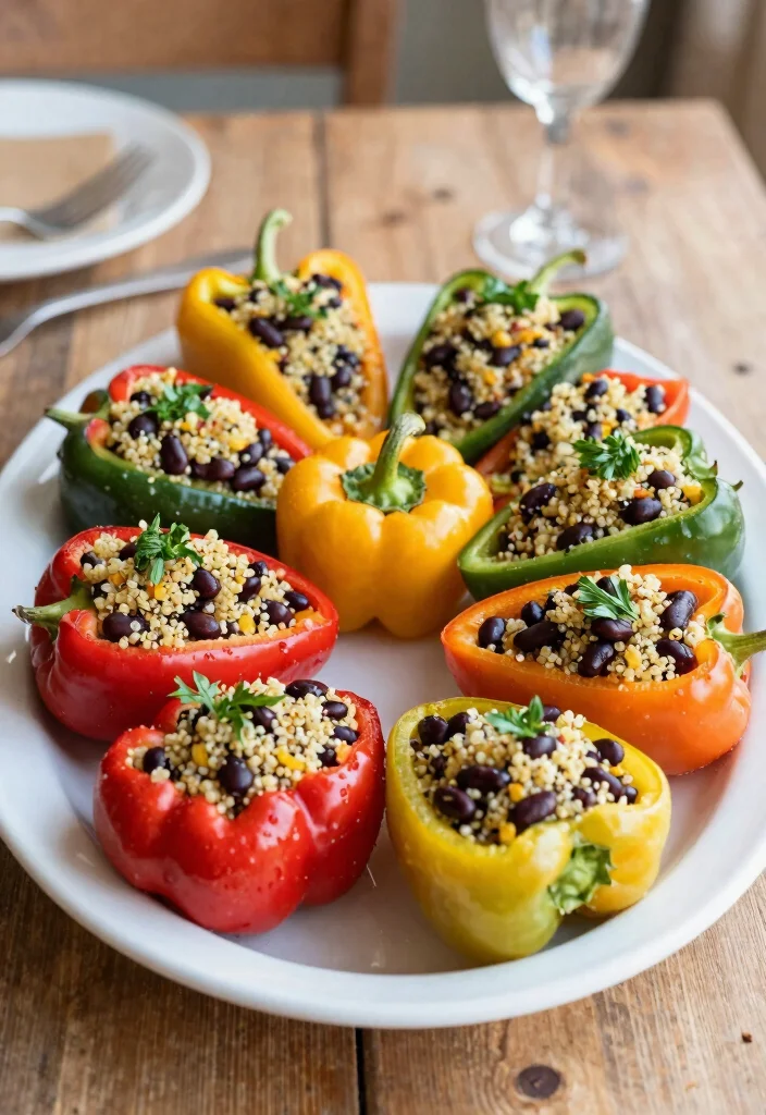 10 Whole30 Vegan Style Recipes for Clean Plant Based Eating 6. Stuffed Bell Peppers 0