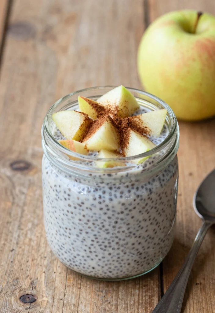 10 Whole30 Vegan Style Recipes for Clean Plant Based Eating 8. Apple Cinnamon Chia Pudding 0
