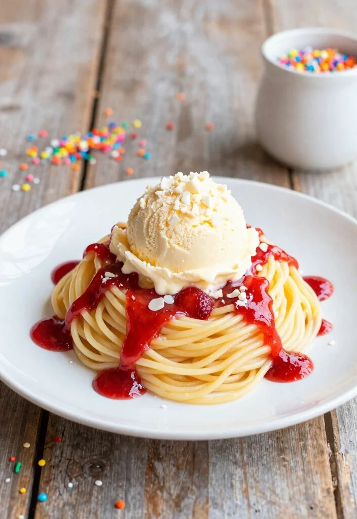 12 German Dessert Recipes with Classic European Flavor 89 12 German Dessert Recipes with Classic European Flavor 9. Spaghetti Eis Spaghetti Ice Cream 0