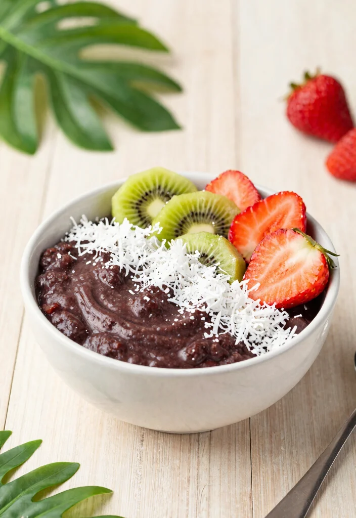 12 Hawaiian Vegetarian Recipes with Sweet Savory Island Flavor 12. Acai Bowl with Tropical Toppings 0