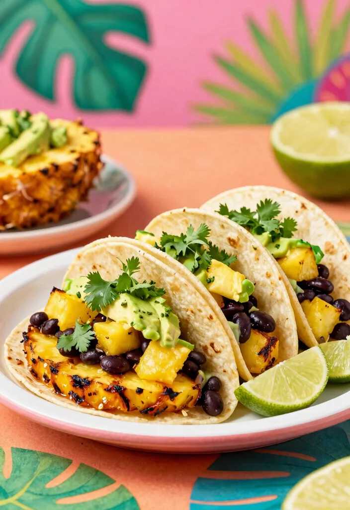 12 Hawaiian Vegetarian Recipes with Sweet Savory Island Flavor 4. Grilled Pineapple Tacos 0