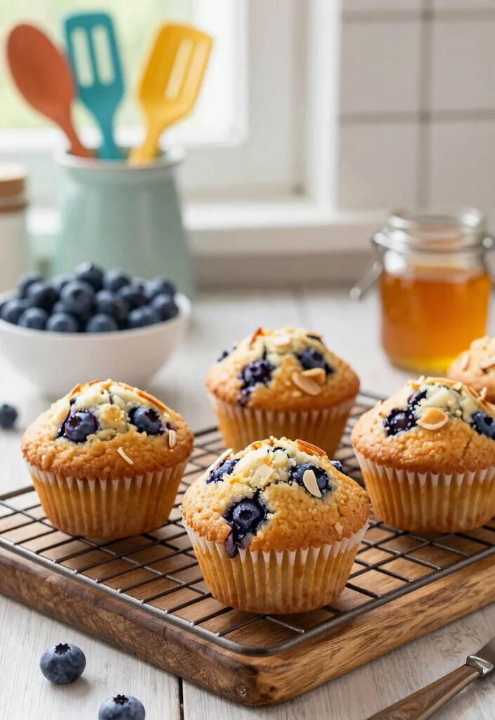 12 Healthy Breakfast Muffin Recipes for Easy Meal Prep 1. Blueberry Almond Muffins 0