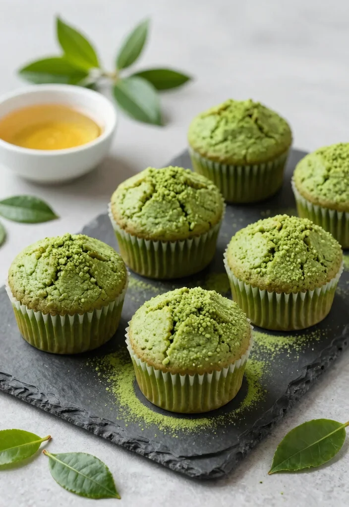 12 Healthy Breakfast Muffin Recipes for Easy Meal Prep 11. Matcha Green Tea Muffins 0
