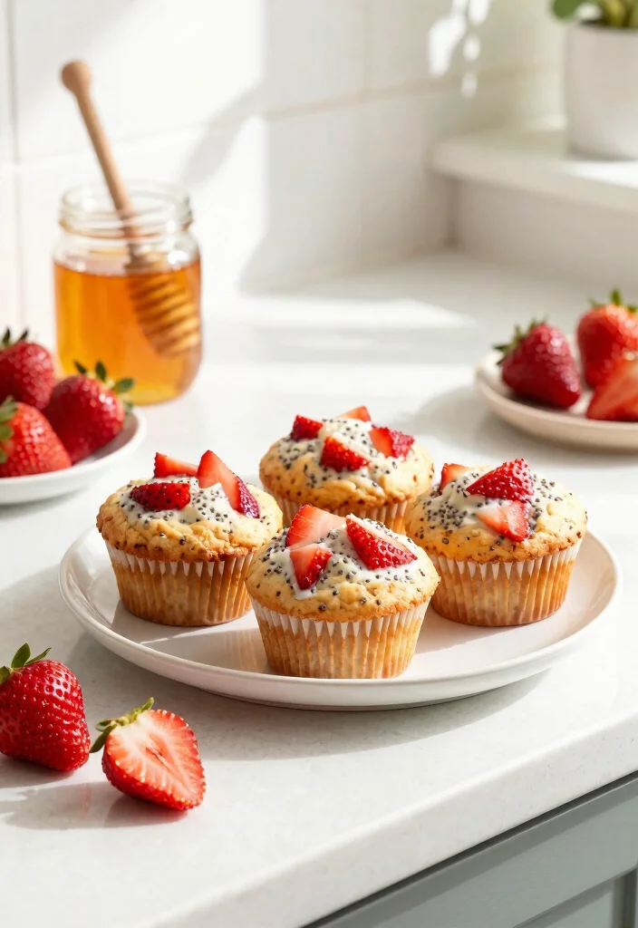12 Healthy Breakfast Muffin Recipes for Easy Meal Prep 12. Strawberry Chia Seed Muffins 0