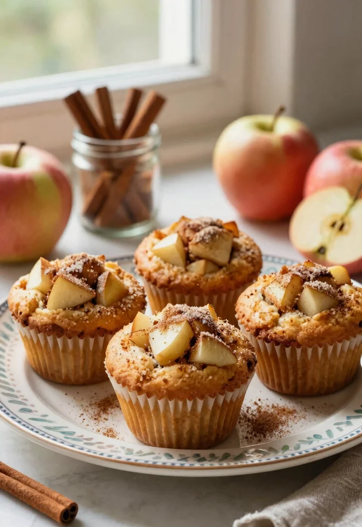 12 Healthy Breakfast Muffin Recipes for Easy Meal Prep 5. Apple Cinnamon Muffins 0