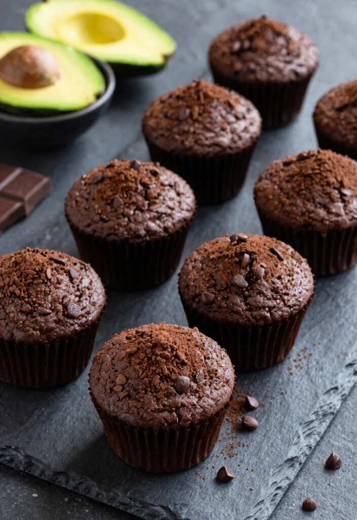 12 Healthy Muffin Recipes for Wholesome Snacking 5. Chocolate Avocado Muffins 0