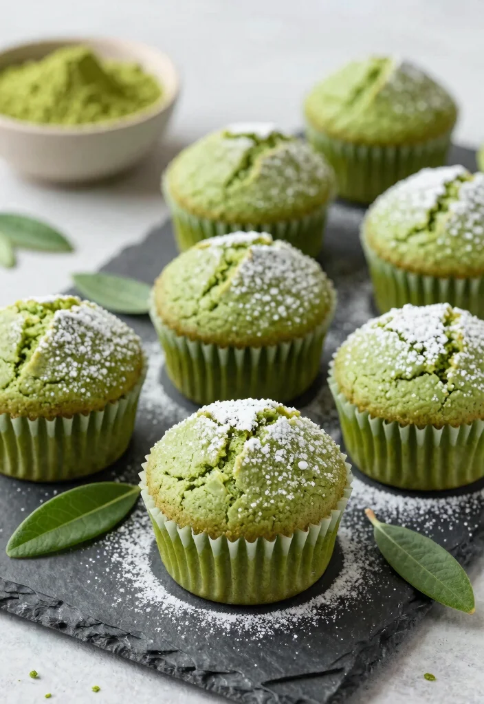 12 Healthy Muffin Recipes for Wholesome Snacking 7. Matcha Green Tea Muffins 0