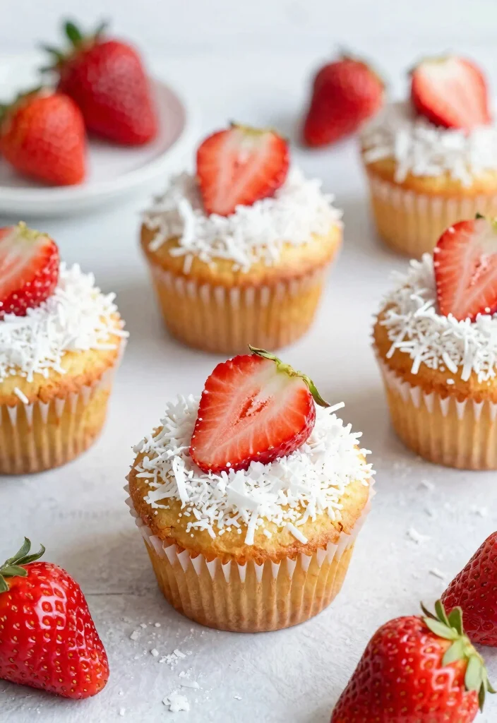 12 Healthy Muffin Recipes for Wholesome Snacking 8. Strawberry Coconut Muffins 0