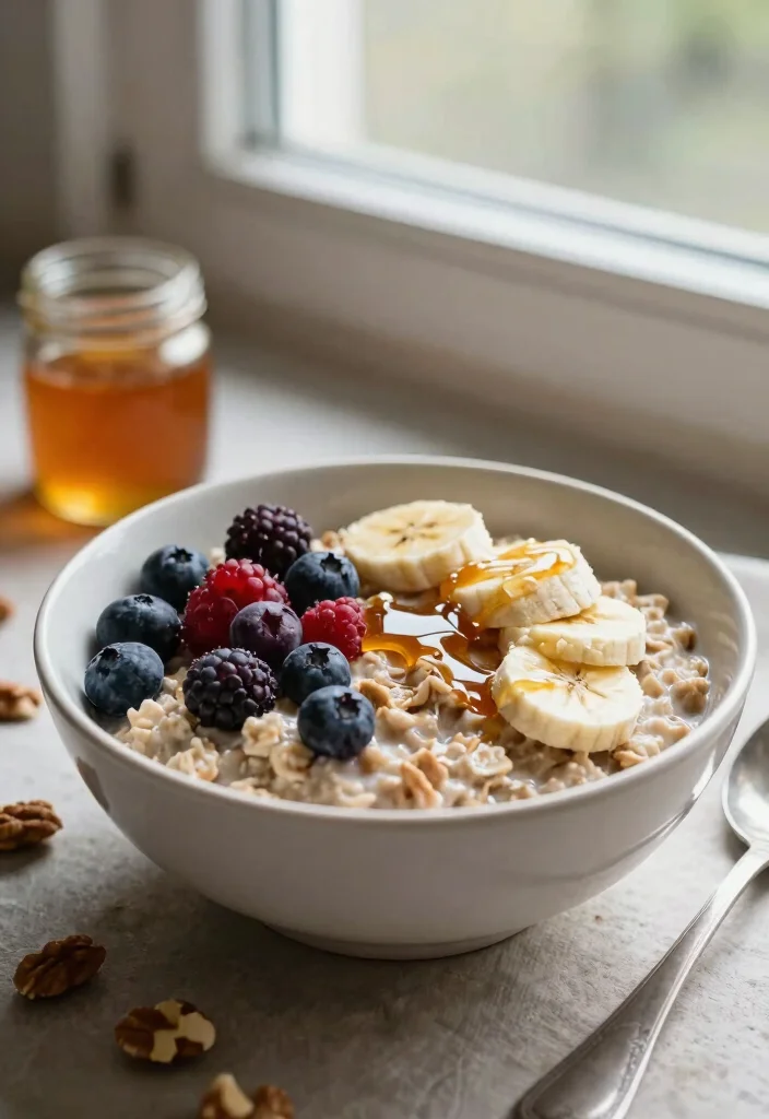 12 Healthy Veg Breakfast Recipes for Fresh Morning Energy 2. Berry Banana Oatmeal 0