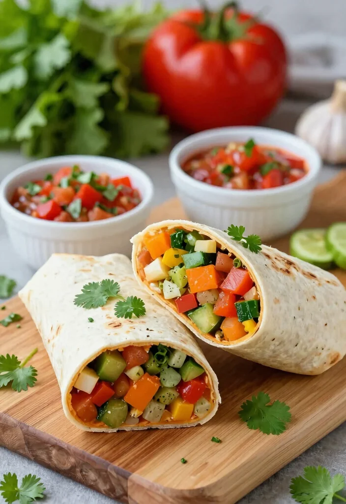 12 Healthy Veg Breakfast Recipes for Fresh Morning Energy 9. Veggie Filled Breakfast Burrito 0