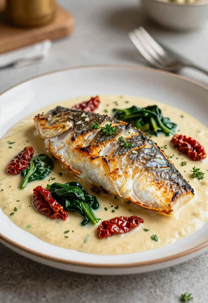 12 Keto Fish Recipes for Light Protein Packed Dinners 3. Creamy Tuscan Fish 0