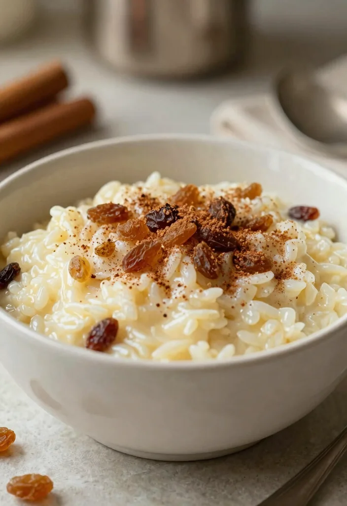 12 Rice Dessert Recipes for Creamy Comfort Sweets 7. Cinnamon Raisin Rice Pudding 0