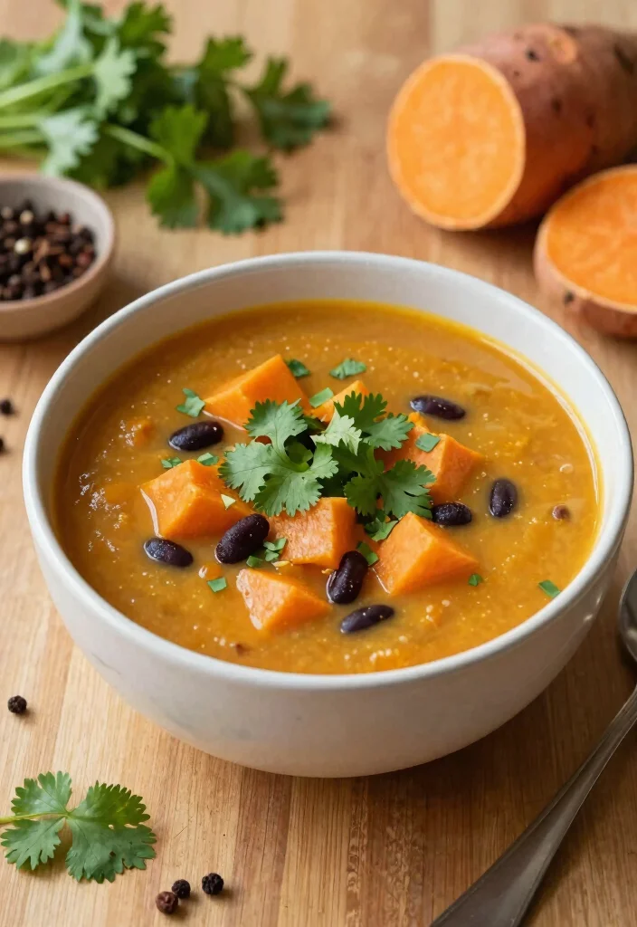 12 Vegan Bean Soup Recipes for Hearty Plant Based Bowls 5. Sweet Potato and Black Bean Soup 0