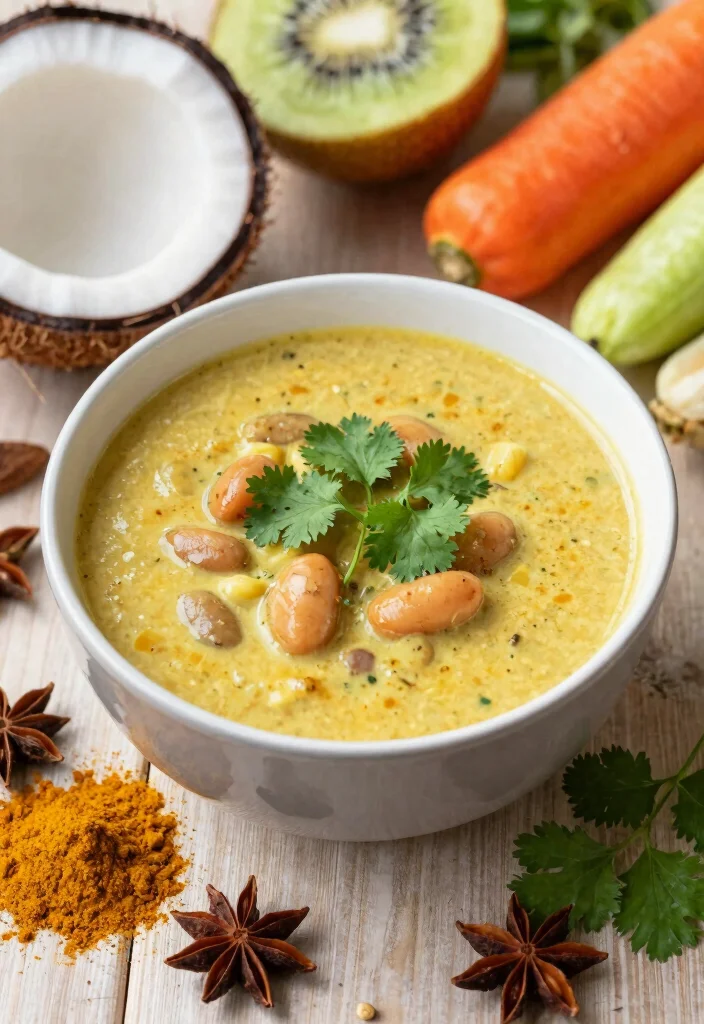 12 Vegan Bean Soup Recipes for Hearty Plant Based Bowls 7. Curried Coconut Bean Soup 0