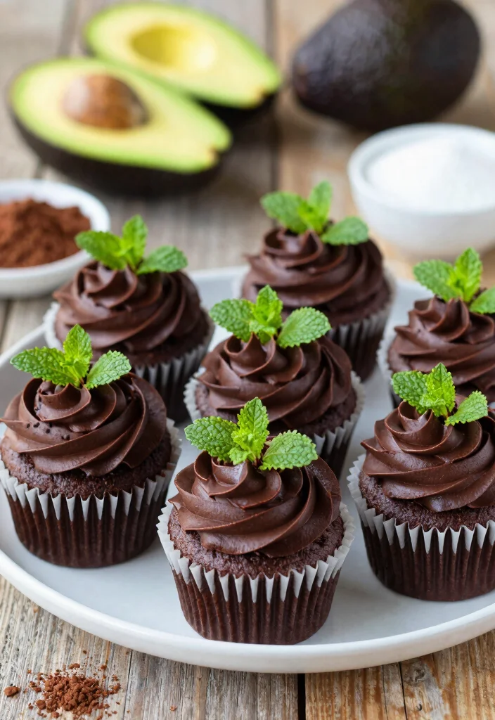 12 Vegan Cupcake Recipes for Soft Sweet Baking 1. Chocolate Avocado Cupcakes 0