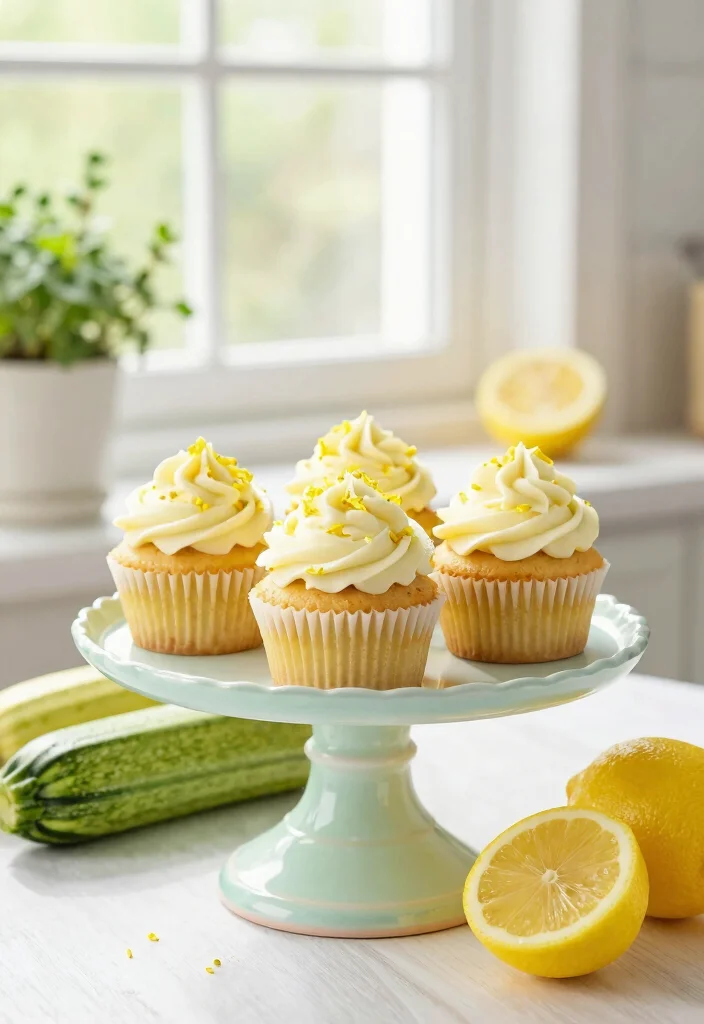 12 Vegan Cupcake Recipes for Soft Sweet Baking 2. Lemon Zucchini Cupcakes 0
