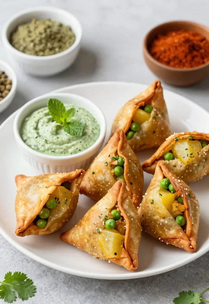 12 Vegan Richa Recipes Inspired by Bold Indian Flavor 10. Vegan Samosas 0
