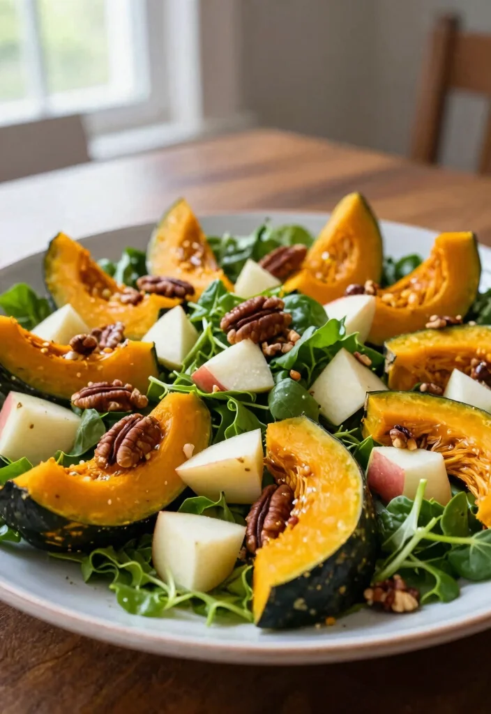 12 Vegetarian Acorn Squash Recipes for Cozy Seasonal Dishes 56 12 Vegetarian Acorn Squash Recipes for Cozy Seasonal Dishes 6. Acorn Squash Salad with Apples and Pecans 0