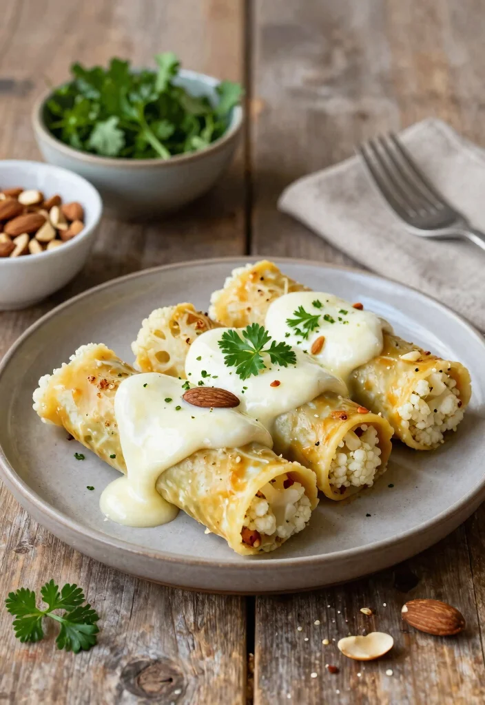 12 Vegetarian Cannelloni Recipes for Baked Italian Comfort 11. Cauliflower and Almond Cannelloni 0