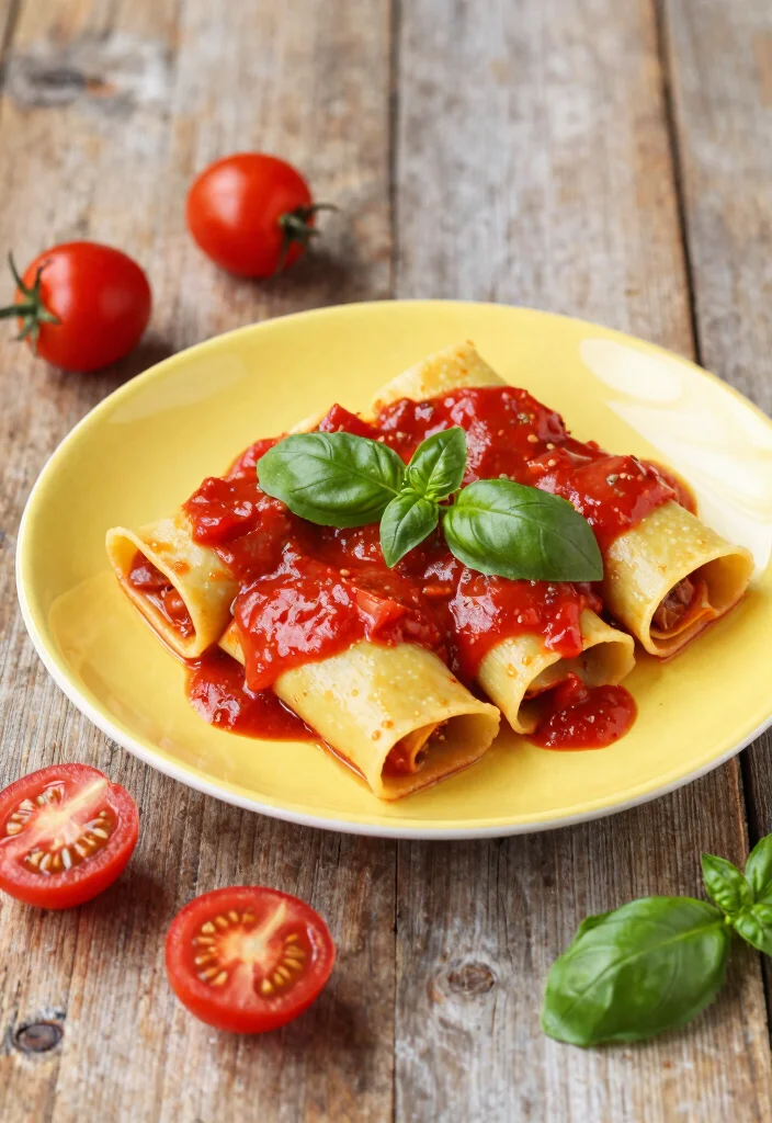 12 Vegetarian Cannelloni Recipes for Baked Italian Comfort 2. Tomato and Basil Cannelloni 0