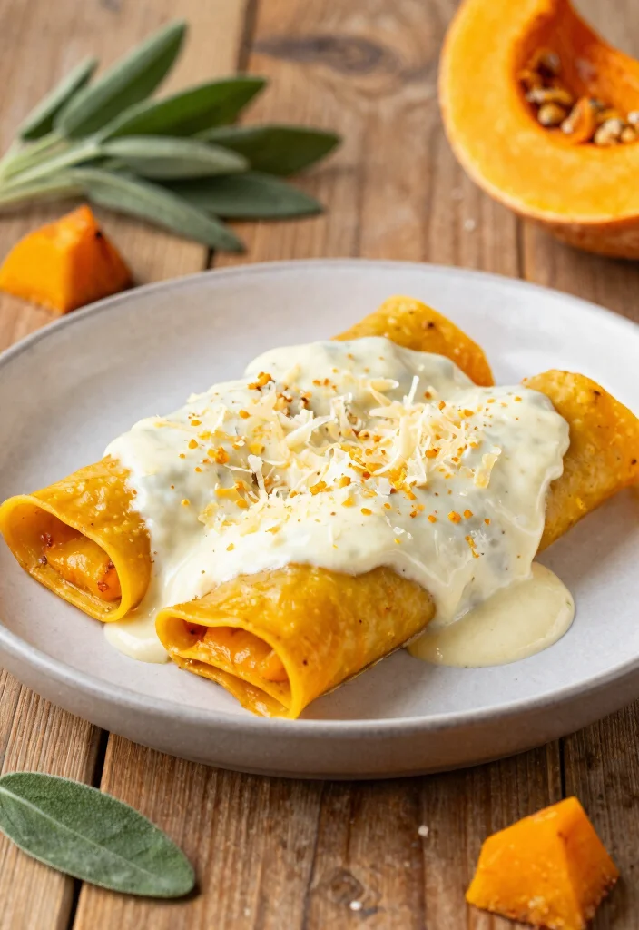 12 Vegetarian Cannelloni Recipes for Baked Italian Comfort 5. Butternut Squash and Sage Cannelloni 0