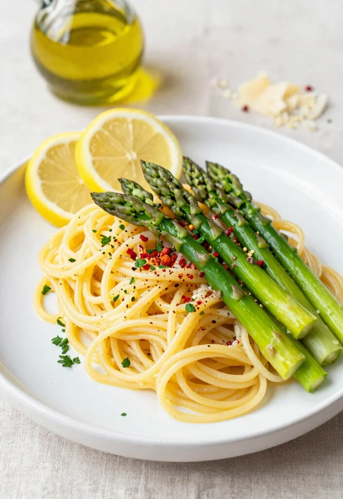 12 Vegetarian Linguine Recipes for Simple Flavorful Pasta Meals 12 12 Vegetarian Linguine Recipes for Simple Flavorful Pasta Meals 2. Lemon Garlic Linguine with Asparagus 0