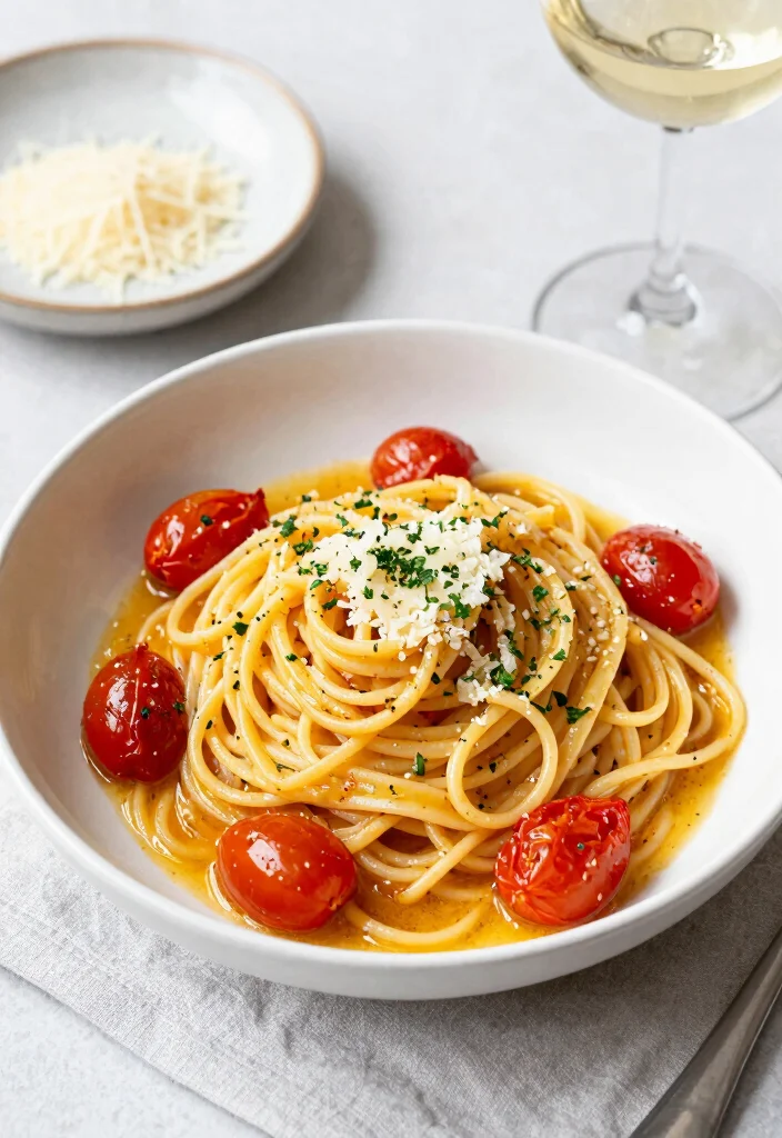 12 Vegetarian Linguine Recipes for Simple Flavorful Pasta Meals 67 12 Vegetarian Linguine Recipes for Simple Flavorful Pasta Meals 7. Garlic Butter Tomato Linguine 0