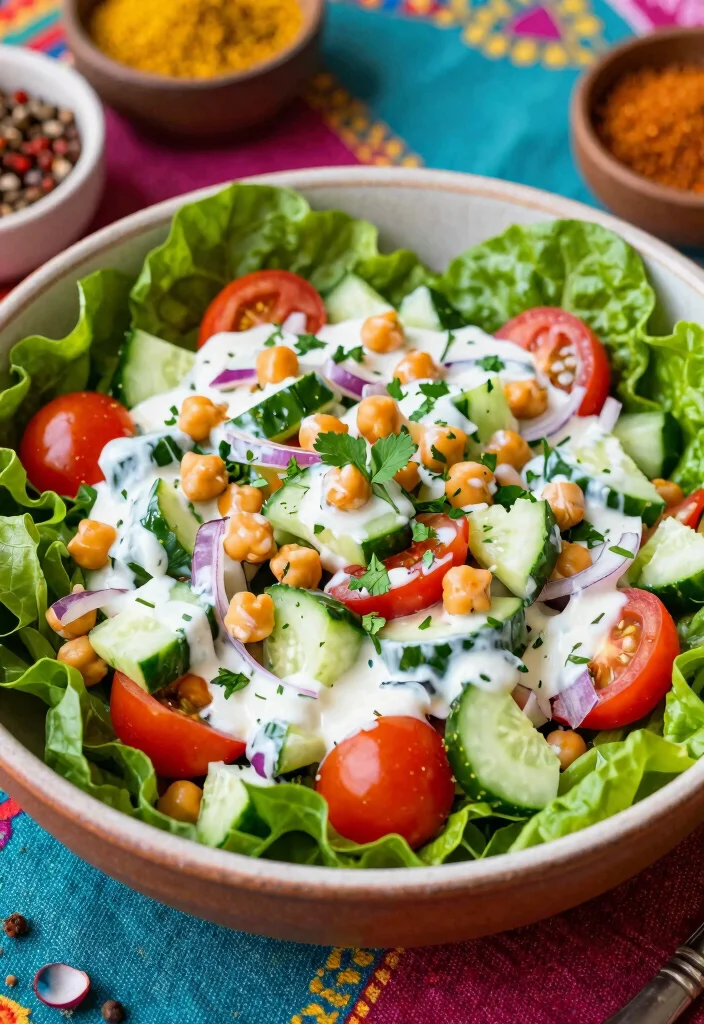 12 Vegetarian Tandoori Recipes with Smoky Spiced Flavor 4. Tandoori Chickpea Salad 0